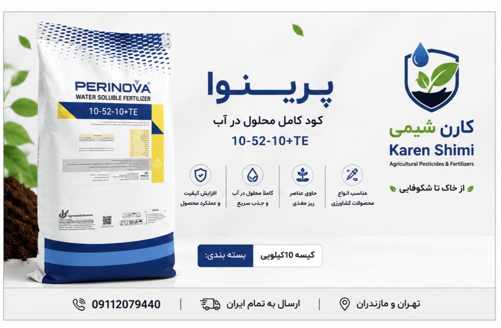 کود کامل فسفر بالا 10-52-10 وارداتی پرینوا (مکزیک)کیسه 10